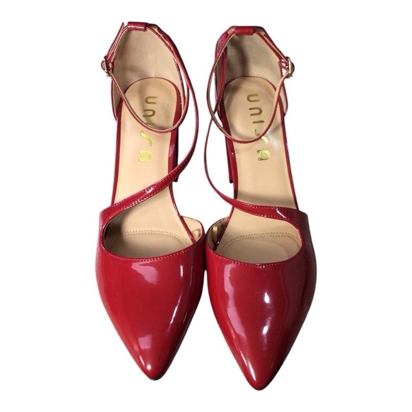 Unisa Red Pointed Toe Block Heel Ankle StrapWomen's Heels size 10 NWOT - Picture 6 of 6